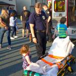 The Juneau Police Department organized participation in the National Night Out for all Juneau public services, including Capital City Fire/Rescue, the Alaska State Troopers, and other uniformed and nonuniformed public services, Aug. 6, 2019. (Michael S. Lockett | Juneau Empire)