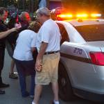 The Juneau Police Department organized participation in the National Night Out for all Juneau public services, including Capital City Fire/Rescue, the Alaska State Troopers, and other uniformed and nonuniformed public services, Aug. 6, 2019. (Michael S. Lockett | Juneau Empire)