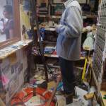 Inside the 1994 Juneau Time Capsule at the Hurff Ackerman Saunders Federal Building in Juneau on Friday, Aug. 9, 2019. Twenty-five year ago a janitors closet was turned into the Juneau Time Capsule. The capsule is set to be opened in 75 more years. (Michael Penn | Juneau Empire)