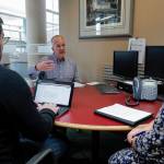 U.S. Sen. Dan Sullivan, R-Alaska, speaks during an interview at the Juneau Empire on Monday, Aug. 5, 2019. (Michael Penn | Juneau Empire)