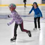 Juneau skaters and families take advantage of a free skate on the opening day at the Treadwell Arena on Monday, Aug. 5, 2019. (Michael Penn | Juneau Empire)