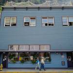 A sign on the front door of the Glory Hall announces its daily closure on Tuesday, Aug. 13, 2019. (Michael Penn | Juneau Empire)
