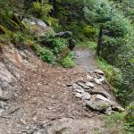 AFTER: An estimated four-ton boulder was removed from Perseverance Trail near the Granite Creek spur on Thursday, Aug. 15, 2019. (Michael Penn | Juneau Empire)