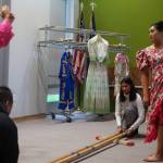 David Abad and Krista Barril dance during during P.O.C. Palooza at the Mendenhall Valley library, Friday, Aug. 16, 2019. (Capital City Weekly | Ben Hohenstatt)