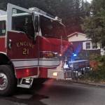 Capital City Fire/Rescue responded to the scene of a structure fire the evening of Aug. 19, 2019. (Ben Hohenstatt | Juneau Empire)
