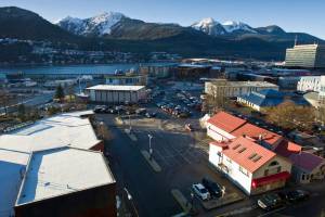 The Willoughby District, including the Juneau Arts and Culture Center, is seen here on Jan. 4, 2016. (Michael Penn | Juneau Empire File)