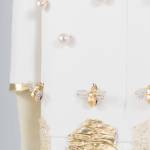 A dress made by Shea Zahedi that will soon be show in New York City incorporates handmade handmade lamé bees. (Courtesy Photo | Erica J. Mitchell)