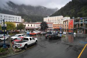 Sealaska Heritage Institute announced Wednesday, Sept. 18, 2019, it is raising money to build a Sealaska Heritage Arts Campus in the current location of the Sealaska Corp. parking lot. (Michael Penn | Juneau Empire)