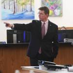 Prosecuting Attorney John Darnall, from the Office of Special Prosecutions, gives his closing argument in Juneau Superior Court on Monday, Oct. 7, 2019, during the trial of Laron Carlton Graham. Graham is facing two counts of first-degree murder for the November 2015 shooting deaths of 36-year-old Robert H. Meireis and 34-year-old Elizabeth K. Tonsmeire. (Michael Penn | Juneau Empire)