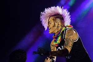 Spikey Van Dykey, known throughout the country for his drag king performances, was well-appreciated during his performance of a mix of boy-band songs.