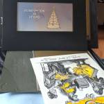 Artwork for the movie Honeymoon in Vegas is part of Courtney Mico-Nelsons collection of her late stepfather, Wayne Fitzgeralds, work. Fitzgerald was a title sequence designer with a decades-spanning career. (Ben Hohenstatt | Capital City Weekly)