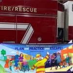 State Farm insurance agent Robin Lonas and Capital City Fire/Rescue fire marshall Dan Jager pose for a photo during Fire Prevention Week, Oct. 9, 2019. (Courtesy Photo)