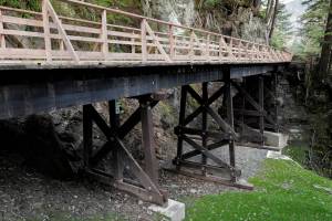 Learn more about the work Alaska Electric Light & Power is doing on the Gold Creek Flume Trail by watching the video below. (Michael Penn | Juneau Empire)