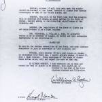 This is a scan of Gov. William Egans original proclamation making Alaska Day an annual holiday. (Courtesy of the Alaska State Museum archives)