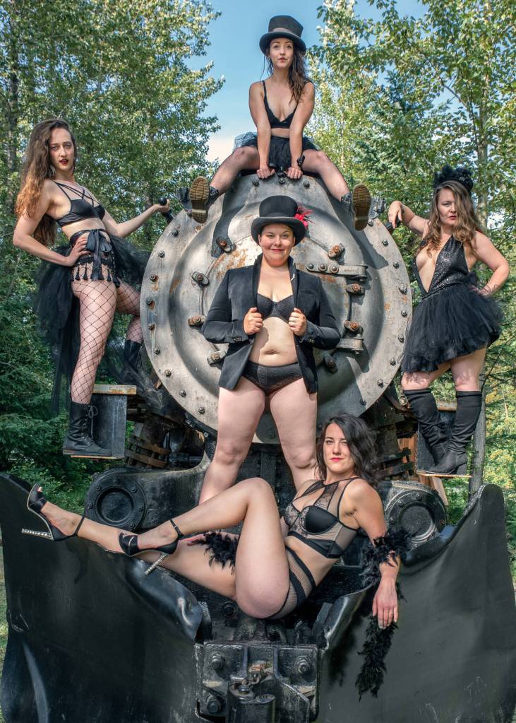 Th Nude & Rude Revue burlesque troupe is holding events in Juneau Thursday, Friday and Saturday as part of the Guilty Pleasures 2019 tour. Its also a homecoming of sorts for troupe members and co-producers Cameron Brockett and Taylor Vidic. (Courtesy Photo | Claire Geneva)