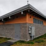 The wastewater pumps were overwhelmed during an early October storm and caused a backup of sewage into the Mayor Bill Overstreet Park utilities building. (Michael Penn | Juneau Empire)