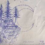 The Triangle Club Bars annual napkin art contest will start this week for First Friday, Winners Will be announced during Gallery Walk in December. This drawing was an entry in the 2018 contest. (Michael Penn | Juneau Empire File)