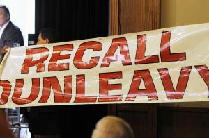 Dunleavy cites Trump as he faces recall campaign