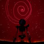 Marie Drake Planetarium volunteer Clark Branch uses a laser pointer to circle the North Star during a monthly talk about the night sky in this January 2017 photo. (Michael Penn Juneau Empire File)