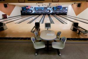 PINZ lanes sit open for bowlers Tuesday, Nov. 12, 2019. The Alcoholic Beverage Control Board voted to renew Taku Lanes liquor license during the meeting on Tuesday. It will now need to be transferred to PINZ in order for the bowling alley to serve wine and beer. (Michael Penn | Juneau Empire)