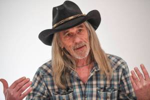 David Michael Kennedy, acclaimed photographer, speaks about the state of photography while at the Alaska State Museum on Thursday, Nov. 14, 2019. Kennedy is in town as the juror of the museums Alaska Positive photography exhibit. Kennedy is giving a lecture at the museum on Friday, Nov. 15, at 7 p.m. (Michael Penn | Juneau Empire)