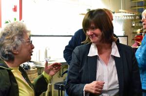 Juneauites turn out to support Alyse Galvin in her campaign to unseat Don Young