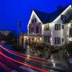 Holiday lights decorate the Governors House on Wednesday, Dec. 4, 2019. The annual Governors Open House is Tuesday, Dec. 10. (Michael Penn | Juneau Empire)