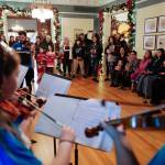 Students in the Glacier Valley Elementary School JAMM program perform at the Governors Open House on Tuesday, Dec. 10, 2019. (Michael Penn | Juneau Empire)
