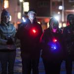 Juneau residents attend a vigil to end gun violence sponsored by Moms Demand Action at the Mayor Bill Overstreet Park on Saturday, Dec. 14, 2019. (Michael Penn | Juneau Empire)