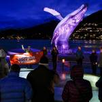 Juneau residents attend a vigil to end gun violence sponsored by Moms Demand Action at the Mayor Bill Overstreet Park on Saturday, Dec. 14, 2019. (Michael Penn | Juneau Empire)