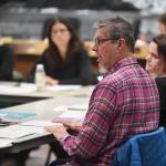 Kirby Day, of the Holland America Group, gives an overview of the Tourism Best Management Practices program during the Visitor Industry Task Force meeting at City Hall on Tuesday, Dec. 17, 2019. (Michael Penn | Juneau Empire)