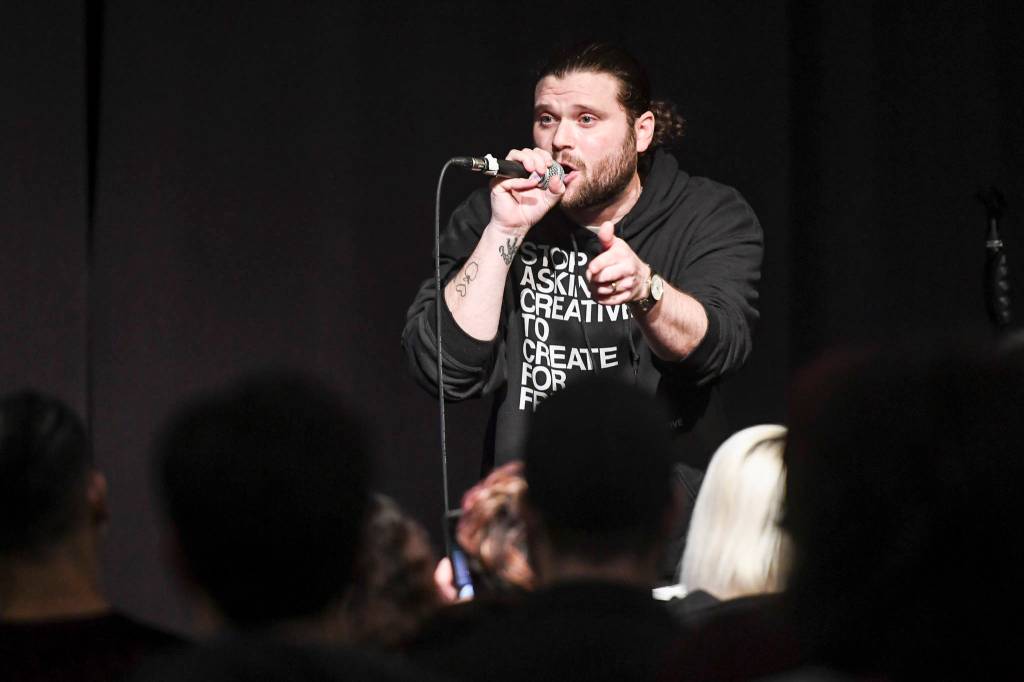 T.J. Manner Cramer performs during the Killah Priest of Wu Tang Southeast Tour at the Juneau Arts & Culture Center on Friday, Dec. 20, 2019. (Michael Penn | Juneau Empire)
