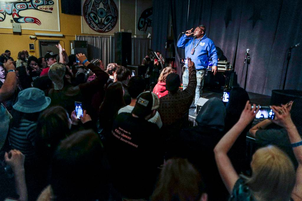 Killah Priest of Wu Tang performs at the Juneau Arts & Culture Center on Friday, Dec. 20, 2019. (Michael Penn | Juneau Empire)