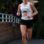 Juneau-Douglas High School: Yadaat.at Kalé senior Sadie Tuckwood runs to her fourth-consecutive Region V Division I title at Sitka National Historical Park on Sept. 28, 2019. Tuckwood finished the 5-kilometer course in 17 minutes, 50 seconds, over one minute faster than the rest of the field. (James Poulson | Sitka Sentinel)
