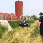 Petty Officer 3rd Class Shawn Keeman (right), an inspector on temporary duty for Coast Guard Sector Anchorage, prepares to inspect a fuel storage facility in Oscarville, Alaska, July 9, 2019. (Petty Officer 3rd Class Alyssa Zappe | U.S. Coast Guard)