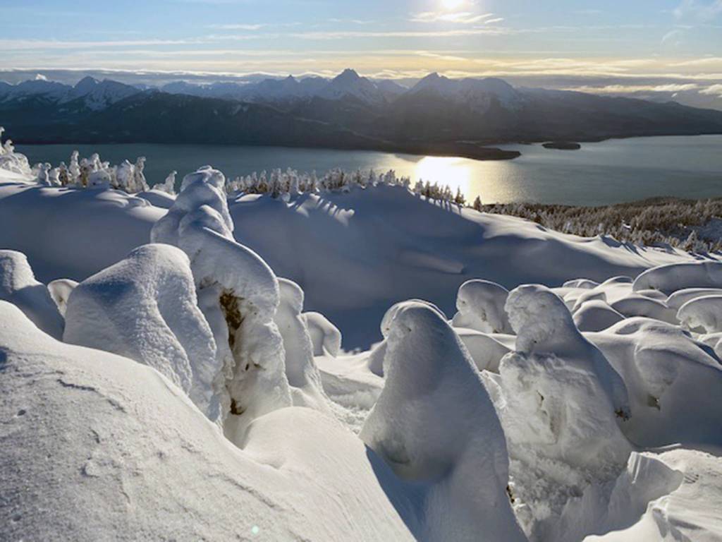 This view from Pittman Ridge Thursday morning, Jan. 9, shows Youngs Bay and Admiralty island in the distance. (Courtesy photo | Ben Ng)