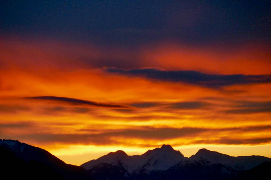 Courtesy photos | Janine Reep                                The sun rises over the mountains on Saturday.