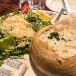 The Clam Chowder Bread Bowl at the Hangar on the Wharf, Jan. 1, 2020. (Peter Segall | Juneau Empire)