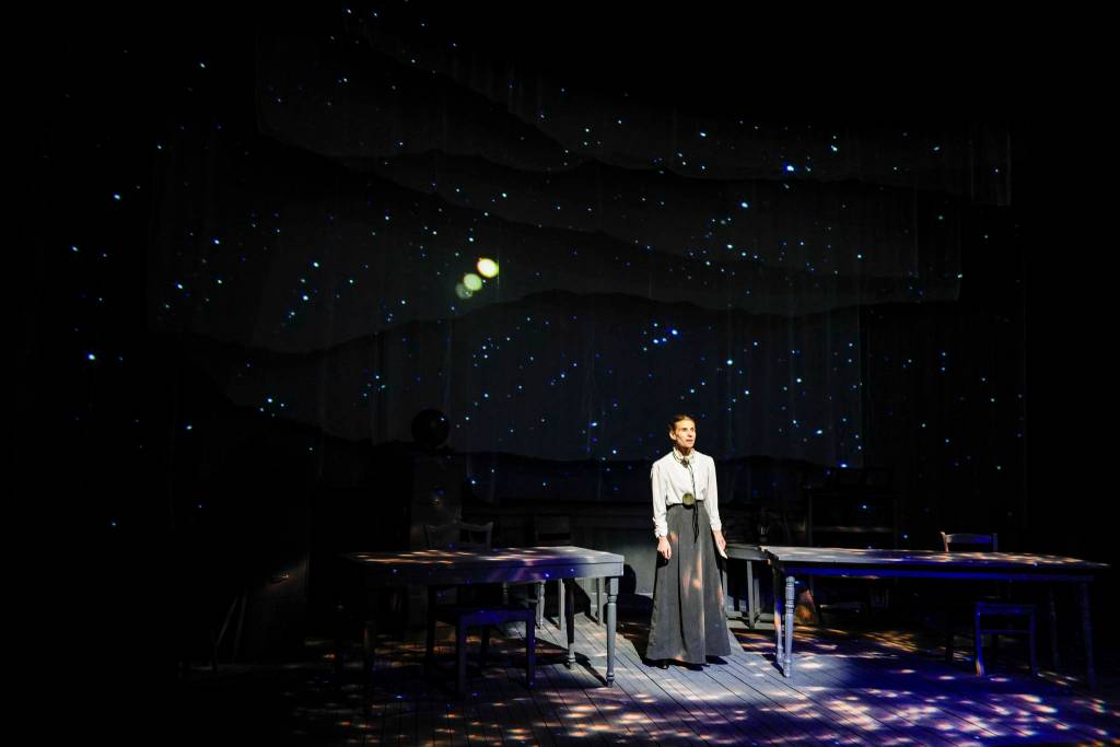 Photos by Michael Penn | Capital City Weekly                                Shelley Virginia portrays Henrietta Swan Leavitt, whose discoveries helped create the standard used to measure the distance of far-off galaxies.