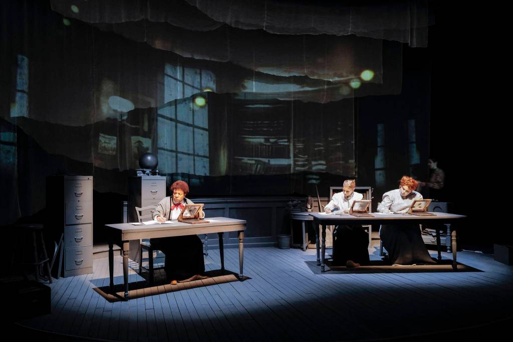 Diane Fleeks, left, Shelley Virginia, center, and Margeaux Ljungberg inSilent Sky.