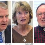 Alaskas congressional delegation, from left to right: Sens. Dan Sullivan, Lisa Murkowski and Rep. Don Young, all Republicans.