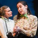 Michael Penn | Capital City Weekly                                Shelley Virginia, left, and Irene Martinko portray loving-but-conflicted sisters in front of an invited audience for Perseverance Theatres production of Silent Sky on Tuesday, Jan. 7.