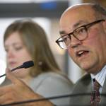 Andy Josephson, D-Anchorage, speaks to the media in this file photo from 2017. (Michael Penn | Juneau Empire File)