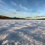 Snow covers the beach near Gustavus airport on Jan. 3.