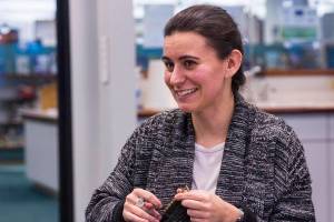 photos by Michael S. Lockett | Juneau Empire                                AmeriCorps servicemembers Genevieve Schmidt (above) and Maggie Dalrymple meet with other members of AmeriCorps working in Juneau this year on Jan. 10.
