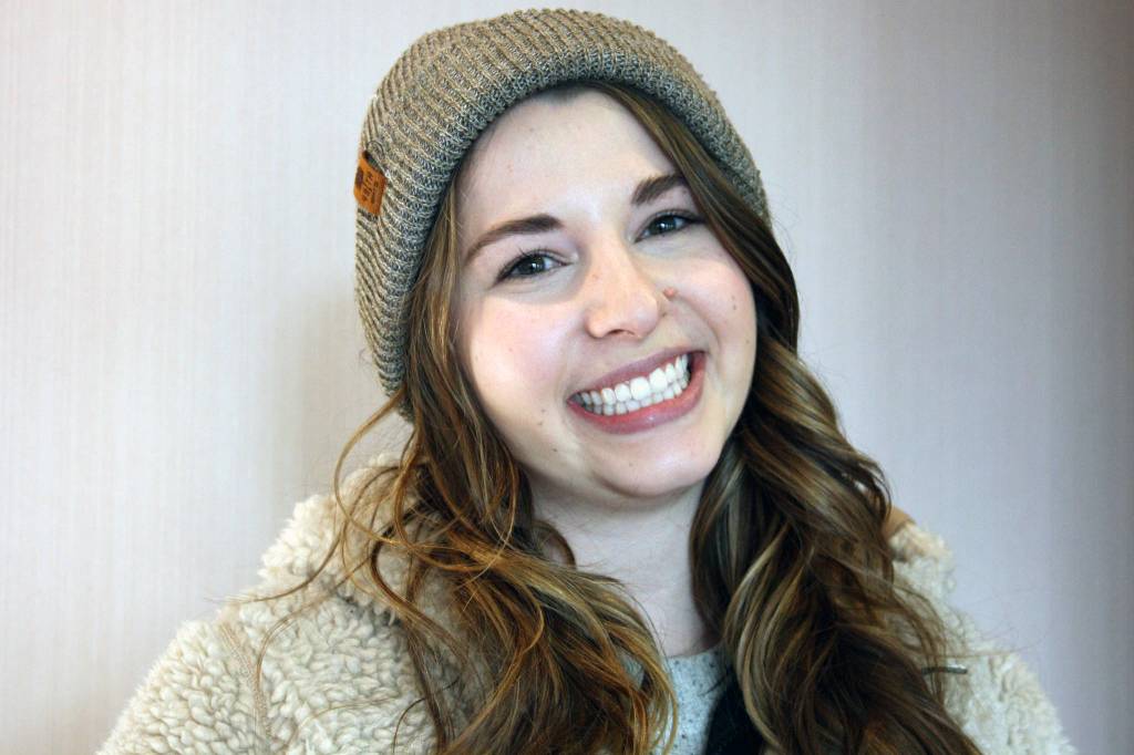 Lauren Steele said women supporting women, men supporting women and everyone supporting everyone is why she participated in the 2020 Womens March in Juneau, Saturday Jan. 18. (Ben Hohenstatt | Juneau Empire)