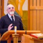 Pastor Kermit Wilson speaks during a Martin Luther King Jr. Day community celebration held at St. Pauls Catholic Church on Jan. 20, 2020. (Michael S. Lockett | Juneau Empire)
