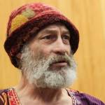 David A. Powell, 54, appears in court after being charged with property damage for nailing a sign to the door of the governors mansion on Dr. Martin Luther King Day as a form of protest, Jan. 27, 2020. (Michael S. Lockett | Juneau Empire)