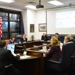 The Finance Subcommittee of the House Committee of Transportation and Public Facilities meets at the state Capitol on Tuesday. (Peter Segall | Juneau Empire)