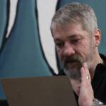 Steven Lythgoe gets his hair cut by Jamiann Hasselquist at the Zach Gordon Youth Center during the Juneau Coalition for Housing and Homelessness 9th annual Homeless Connect event, Jan. 29, 2020. (Michael S. Lockett | Juneau Empire)